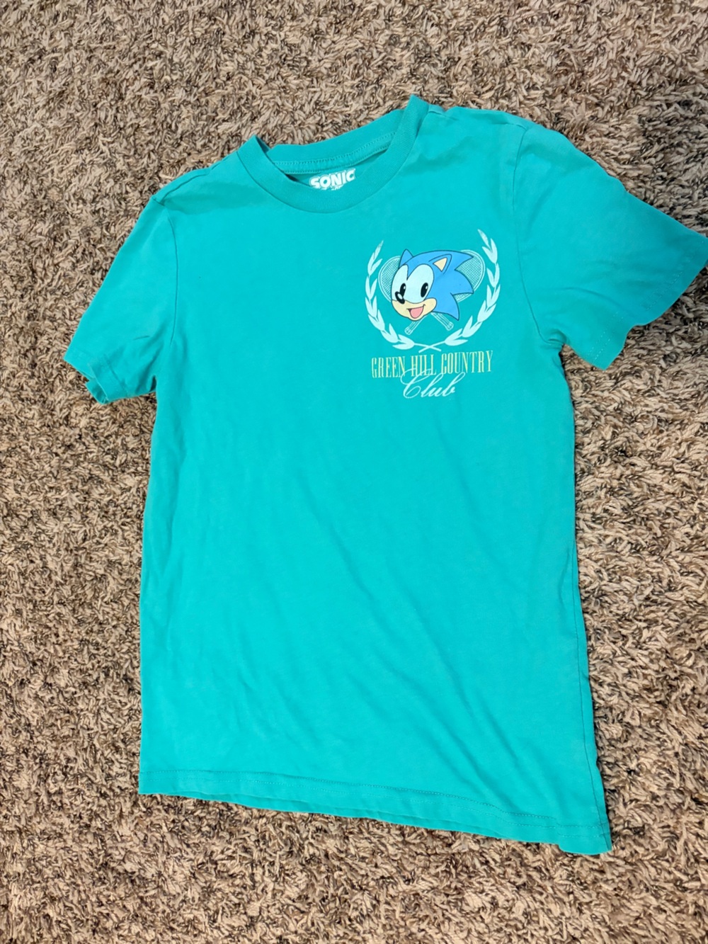 Green Hill Country Club Teal Kids T‑Shirt